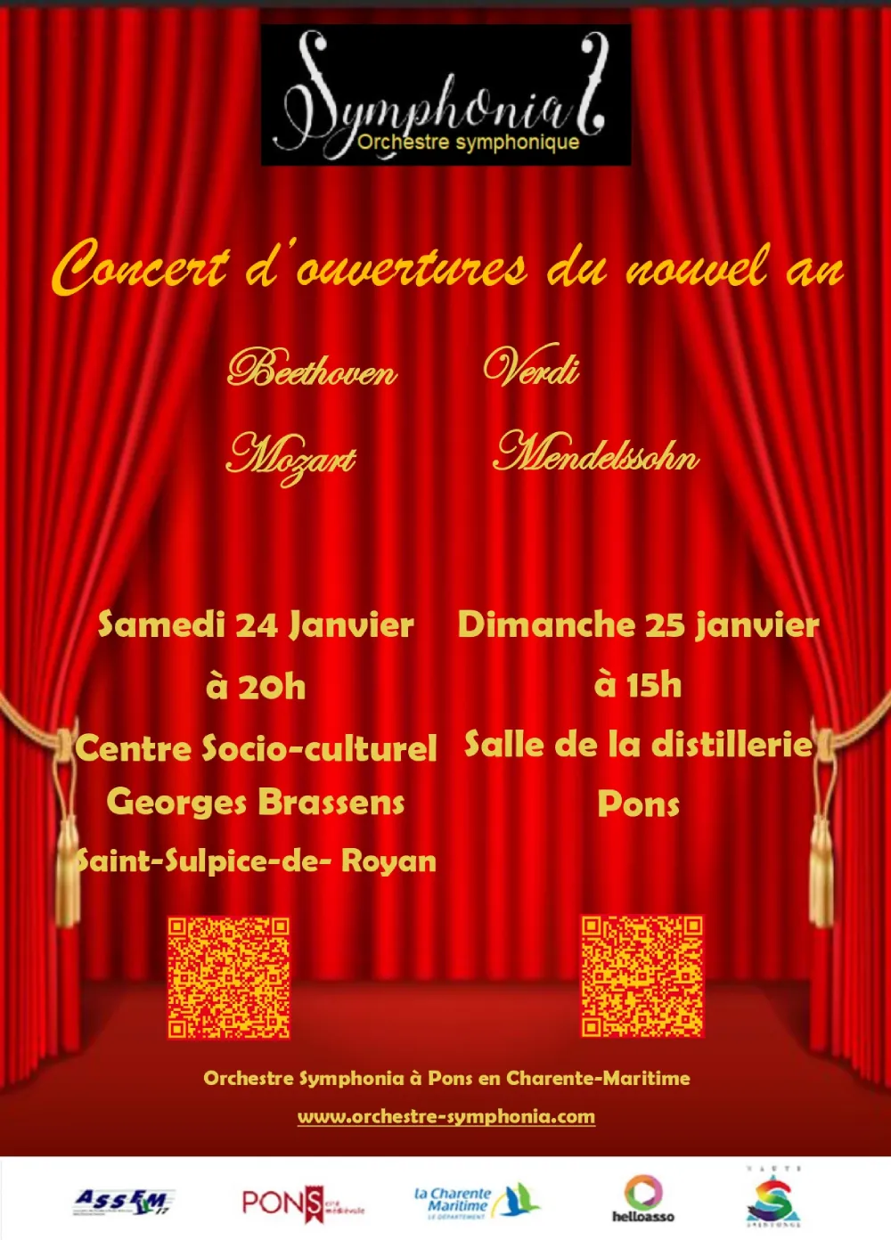 Concert de Symphoniaà Pons - Janvier 2026
