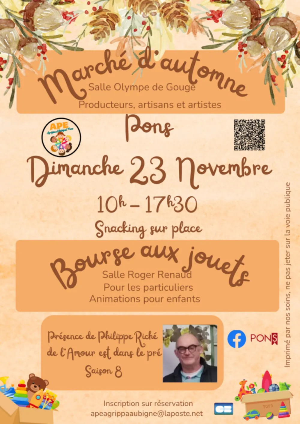 Pons - Marché d’automne et bourse aux jouets