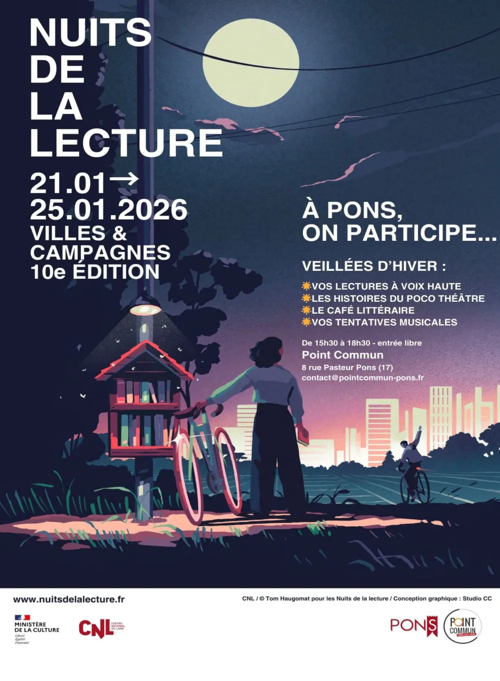 Les nuits de la lecture - 2026 à Pons