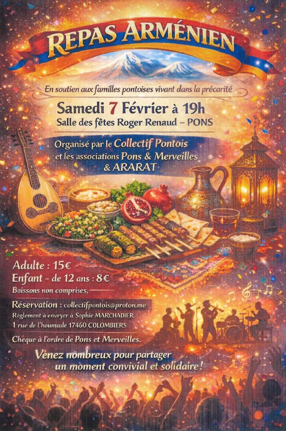 Repas arménien - 7 février à Pons
