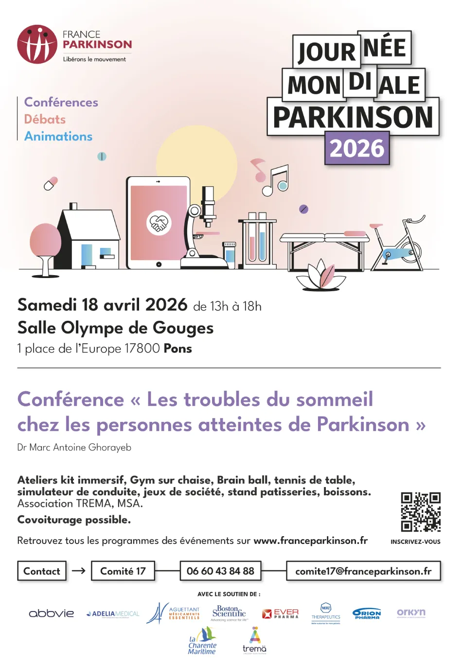 Journée mondiale Parkinson 2026 à Pons
