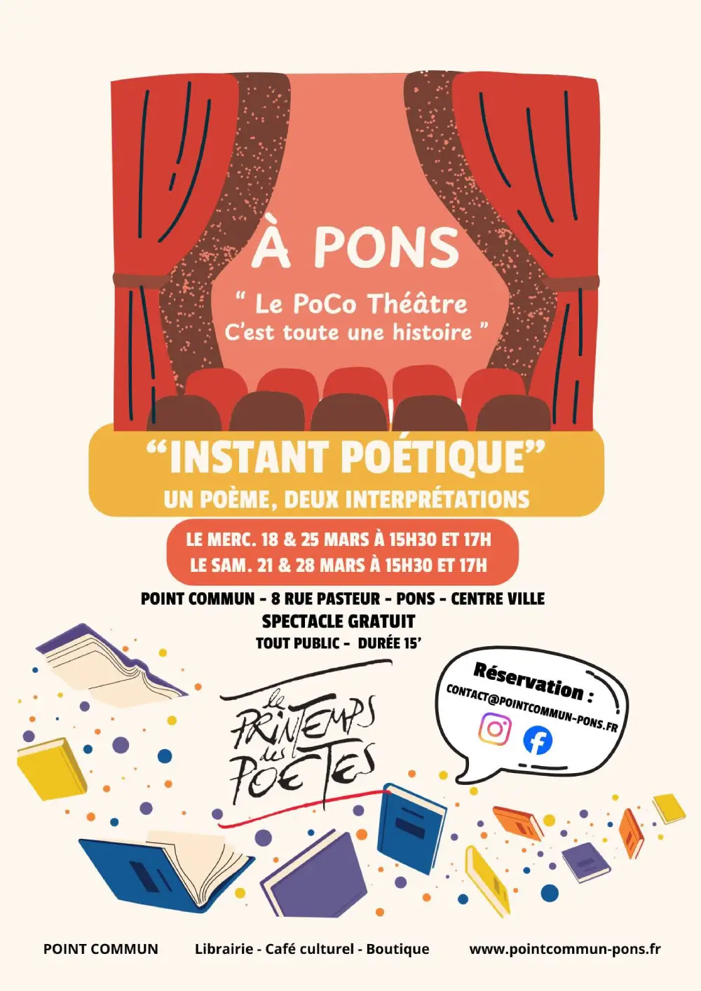 Printemps des poètes à Pons