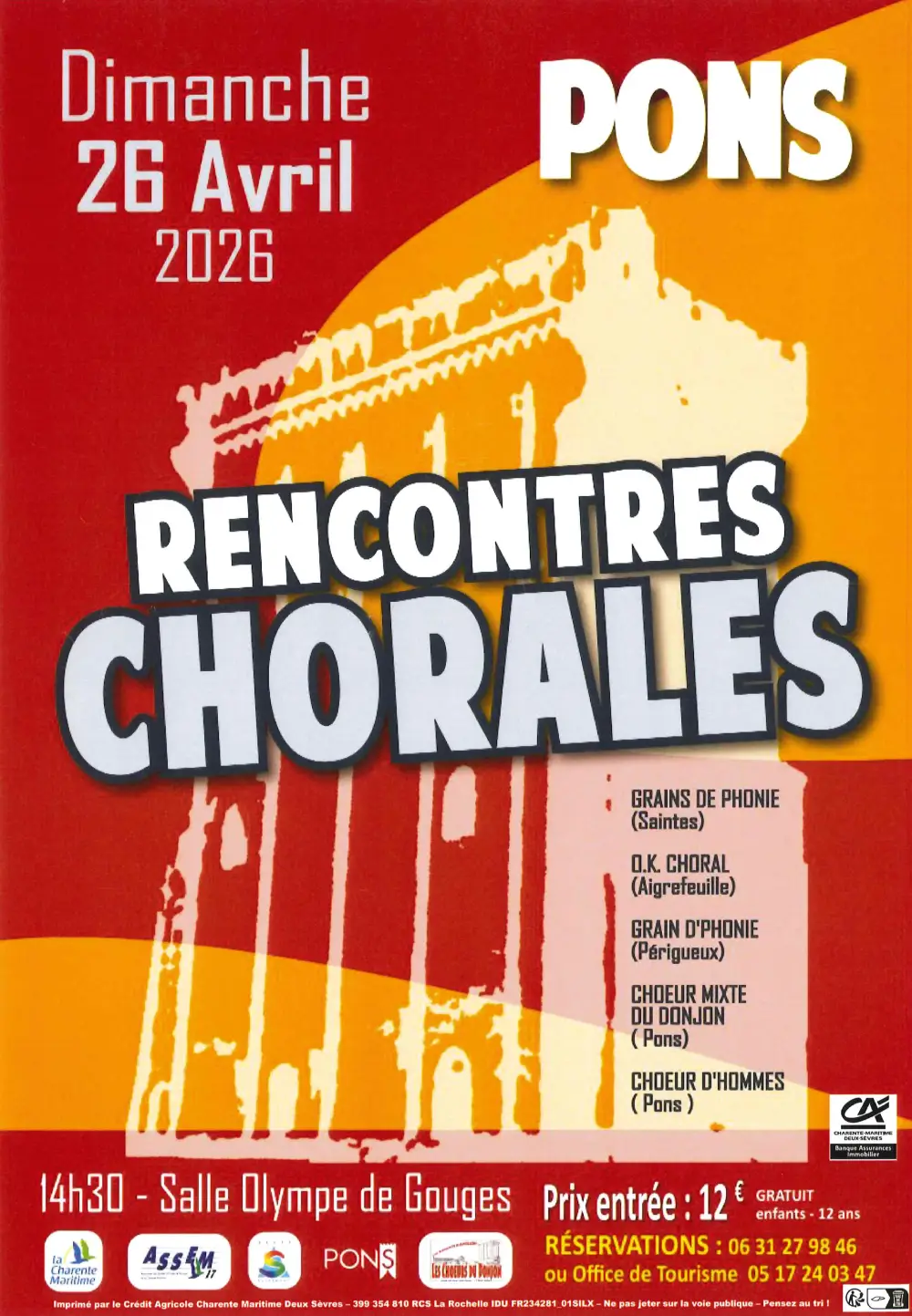 Rencontres chorales à Pons